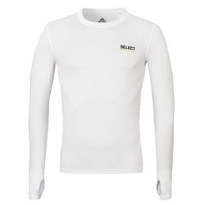 Kompresní triko Select Compression T-shirt L/S 6902 bílá S