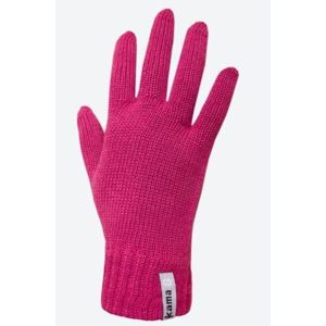Pletené Merino rukavice Kama R101 114 růžová L