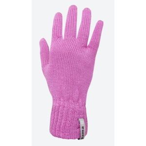 Pletené Merino rukavice Kama R102 114 růžová L