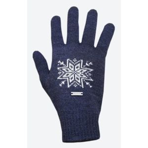 Pletené Merino rukavice Kama R104 108 tmavě modrá
