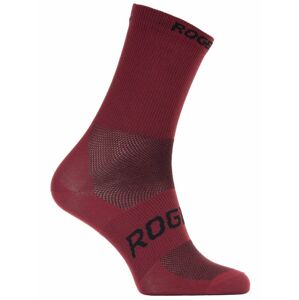 Antibakteriální ponožky Rogelli SUNSHINE 08 s mírnou kompresí, vínové 007.143 XL (44-47)