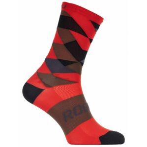 Designové funkční ponožky Rogelli SCALE 14, červené 007.153 L (40-43)