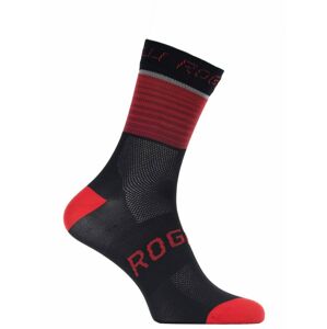 Funkční ponožky Rogelli HERO nejen pro cyklisty, černo-červené 007.904 XL (44-47)