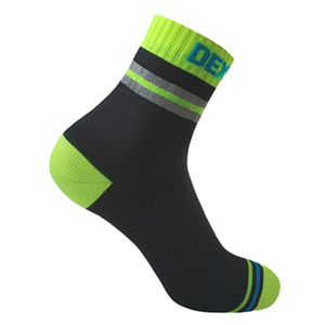 Ponožky DexShell Pro Visibility Cycling Sock Yellow stripe M
