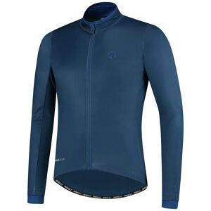Hřejivý cyklistický dres Rogelli ESSENTIAL s dlouhým rukávem, modrý 001.107