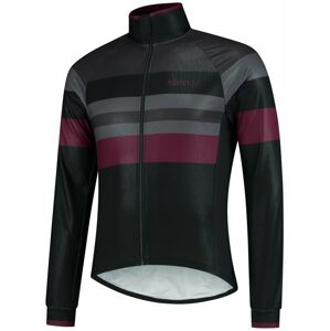 Ultralehká cyklistická bunda Rogelli PEAK, černo-šedo-vínová 003.036