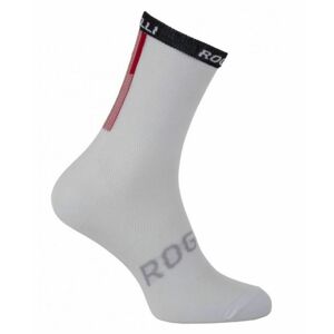 Antibakteriální funkční ponožky s mírnou kompresí Rogelli TEAM 2.0, bílé 007.900 M (36-39)