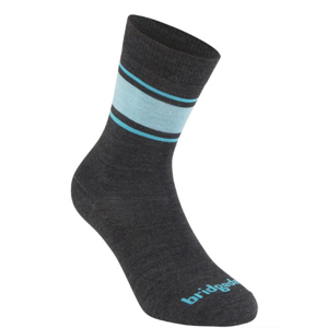 Ponožky Bridgedale Everyday Sock/Liner Merino Endurance Boot Women's dark grey/blue/126