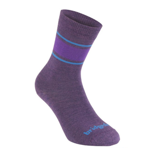 Ponožky Bridgedale Everyday Sock/Liner Merino Endurance Boot Women's purple/371 S (3-4 UK)