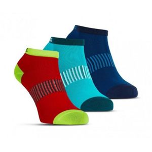 Ponožky Salming Performance Ankle Sock 3p Blue/Red/Lapis 39-42