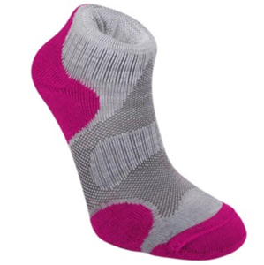 Ponožky Bridgedale Trailsport Lightweight Merino Cool Comfort Ankle Women's grey/raspberry/812