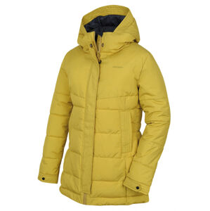 Dámský hardshell plněný kabát Husky Nilit L žlutozelená L