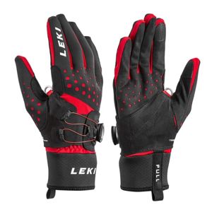 Běžkařské rukavice LEKI Nordic Tune Shark Boa® (643910301) black/red