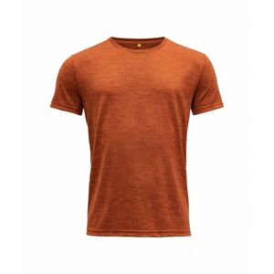 Pánské vlněné tričko s krátkým rukávem Devold Eika GO 181 280 B 087A oranžová
