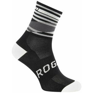 Designové funkční ponožky Rogelli STRIPE, černo-bílé 007.203 XL (44-47)