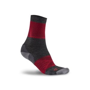 Ponožky CRAFT XC  Warm 1907901-995481 - červená s černou 34-36