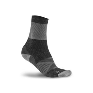 Ponožky CRAFT XC  Warm 1907901-995900 - bílá s černou 40-42