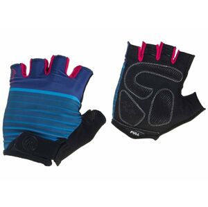 Dámské cyklistické rukavice Rogelli IMPRESS, modro-růžové 010.600 XS
