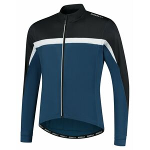 Pánský hřejivý cyklistický dres Rogelli Course modro-černo-bílý ROG351006