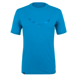 Pánské tričko Salewa Pure logo merino responsive cloisonne blue 28264-8660