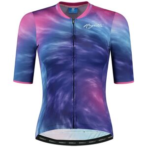 Dámský cyklistický dres Rogelli Tie Dye fialovo/růžovo/modrý ROG351501