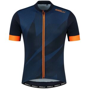Cyklodres Rogelli DUSK s krátkým rukávem, modro-oranžový ROG351386