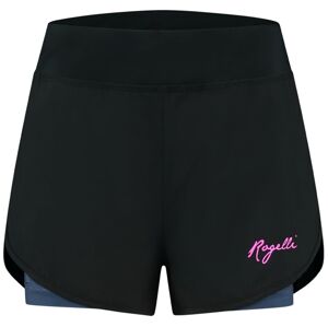 Dámské běžecké šortky Rogelli June černo/modro/růžové ROG351407