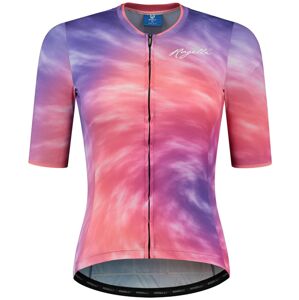 Dámský cyklistický dres Rogelli Tie Dye fialovo/korálový ROG351498