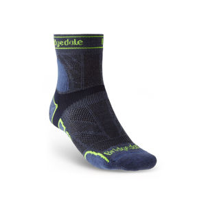 Ponožky Bridgedale TRAIL RUN LW T2 MS 3/4 CREW Blue/436 M (6-8,5)