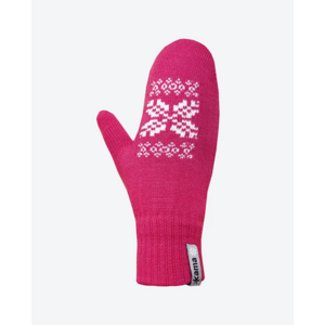 Pletené Merino rukavice Kama R106 114 růžové
