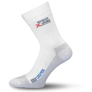 Ponožky Lasting XOL bílá/šedá M (38-41)