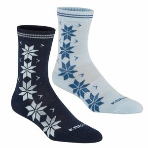 Dámské vlněné ponožky Kari Traa Vinst 2pk modré 611213-Coo