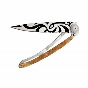 Kapesní nůž Deejo 1CB512 Tattoo 37g, Titan, Juniper, Tribal