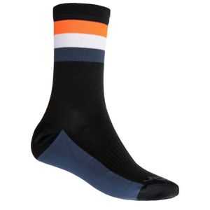 Ponožky Sensor COOLMAX SUMMER STRIPE černá/oranžová 20100039 9/11 UK