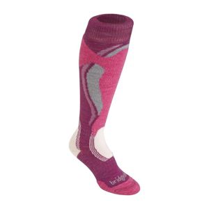 Ponožky Bridgedale Control Fit Midweight Women´s 315 berry/pink L (7-8,5)
