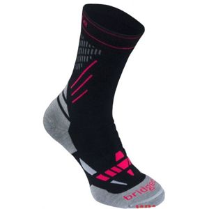 Ponožky BRIDGEDALE XC Race Womens 850 Black/Stone L (7-8,5) UK