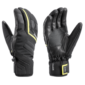 Lyžařské rukavice LEKI Falcon 3D black/lime 9