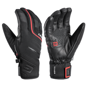 Lyžařské rukavice LEKI Falcon 3D black/red 10.5