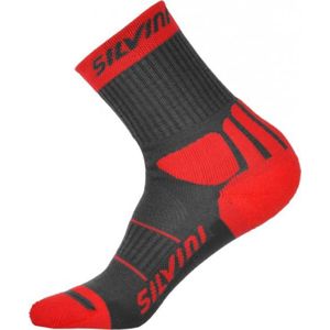 Ponožky Silvini Vallonga UA522 charcoal-red  39-41