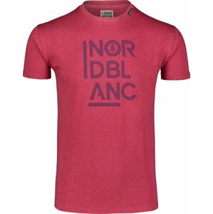 Pánské bavlněné triko Nordblanc OBEDIENT vínová NBSMT7258_HCA