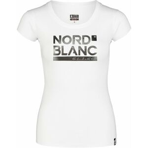 Dámské bavlněné tričko NORDBLANC Ynud bílá NBSLT7387_BLA