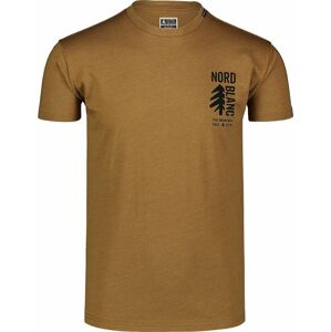 Pánské bavlněné triko Nordblanc SARMY hnědé NBSMT7390_PUH