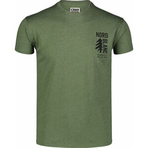 Pánské bavlněné triko Nordblanc SARMY zelené NBSMT7390_ZSA
