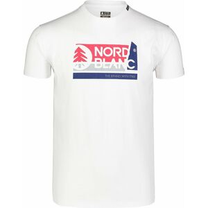 Pánské bavlněné triko Nordblanc WALLON bílé NBSMT7391_BLA