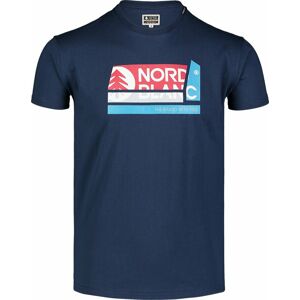 Pánské bavlněné triko Nordblanc WALLON modré NBSMT7391_MOB