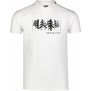 Pánské bavlněné triko Nordblanc DECONSTRUCTED bílé NBSMT7398_BLA