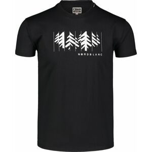 Pánské bavlněné triko Nordblanc DECONSTRUCTED černé NBSMT7398_CRN