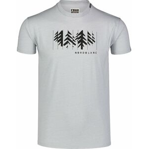 Pánské bavlněné triko Nordblanc DECONSTRUCTED šedé NBSMT7398_SSM