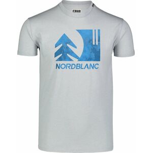 Pánské bavlněné triko Nordblanc TREETOP šedé NBSMT7399_SSM