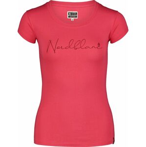Dámské bavlněné tričko NORDBLANC Calligraphy růžová NBSLT7400_RUP
